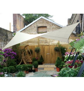 VOILE SOLAIRE - CARRÉ - 3.6 x 3.6 m - COULEUR: CRÈME - PRL