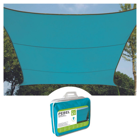 VOILE SOLAIRE - CARRÉ - 3.6 x 3.6 m - COULEUR : BLEU CIEL - PRL