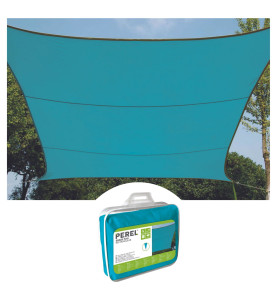 VOILE SOLAIRE - CARRÉ - 3.6 x 3.6 m - COULEUR : BLEU CIEL - PRL