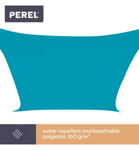 VOILE SOLAIRE - CARRÉ - 3.6 x 3.6 m - COULEUR : BLEU CIEL - PRL