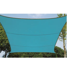 VOILE SOLAIRE - CARRÉ - 3.6 x 3.6 m - COULEUR : BLEU CIEL - PRL