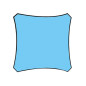 VOILE SOLAIRE - CARRÉ - 3.6 x 3.6 m - COULEUR : BLEU CIEL