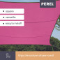 VOILE SOLAIRE - CARRÉ - 3.6 x 3.6 m - COULEUR: FUCHSIA