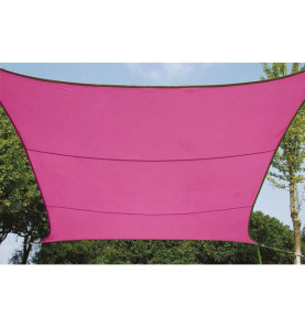 VOILE SOLAIRE - CARRÉ - 3.6 x 3.6 m - COULEUR: FUCHSIA - PRL