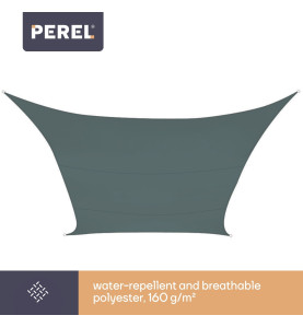 VOILE SOLAIRE - CARRÉ - 3.6 x 3.6 m - COULEUR : GRIS VERT - PRL