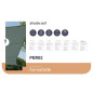 VOILE SOLAIRE - CARRÉ - 3.6 x 3.6 m - COULEUR : GRIS VERT