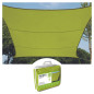 VOILE SOLAIRE - CARRÉ - 3.6 x 3.6 m - COULEUR: VERT LIME