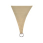 VOILE SOLAIRE PERMÉABLE - CARRÉ - 3.6 x 3.6 m - COULEUR : CHAMPAGNE