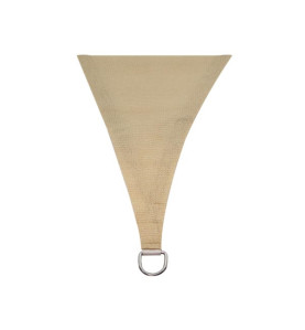 VOILE SOLAIRE PERMÉABLE - CARRÉ - 3.6 x 3.6 m - COULEUR : CHAMPAGNE - 