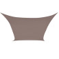VOILE SOLAIRE - CARRÉ - 3.6 x 3.6 m - COULEUR: GRIS TAUPE