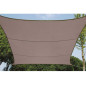 VOILE SOLAIRE - CARRÉ - 3.6 x 3.6 m - COULEUR: GRIS TAUPE