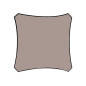 VOILE SOLAIRE - CARRÉ - 3.6 x 3.6 m - COULEUR: GRIS TAUPE