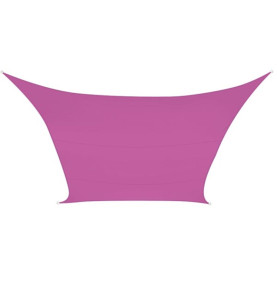 VOILE SOLAIRE - RECTANGULAIRE - 4 x 3 m - COULEUR: FUCHSIA - PRL