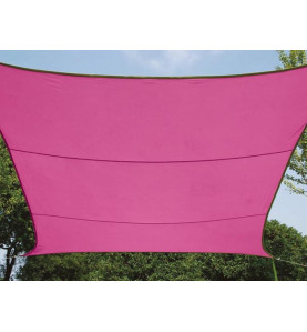 VOILE SOLAIRE - RECTANGULAIRE - 4 x 3 m - COULEUR: FUCHSIA - PRL