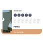 VOILE SOLAIRE - RECTANGULAIRE - 4 x 3 m - COULEUR : GRIS VERT