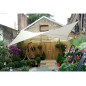 VOILE SOLAIRE - CARRÉ - 5 x 5 m - COULEUR: CRÈME