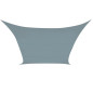 VOILE SOLAIRE - CARRÉ - 5 x 5 m - COULEUR : GRIS ARDOISE CLAIR