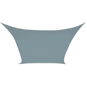 VOILE SOLAIRE - CARRÉ - 5 x 5 m - COULEUR : GRIS ARDOISE CLAIR - PRL