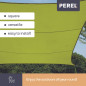 VOILE SOLAIRE - CARRÉ - 5 x 5 m - COULEUR: VERT LIME