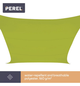VOILE SOLAIRE - CARRÉ - 5 x 5 m - COULEUR: VERT LIME - PRL
