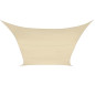 VOILE SOLAIRE PERMÉABLE - CARRÉ - 5 x 5 m - COULEUR : CHAMPAGNE VOILE SOLAIRE PERMÉABLE - CARRÉ - 5 x 5 m - COULEUR : CHAMPAGNE