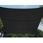 VOILE SOLAIRE PERMÉABLE - CARRÉ - 5 x 5 m - COULEUR: ANTHRACITE