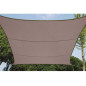 VOILE SOLAIRE - CARRÉ - 5 x 5 m - COULEUR: GRIS TAUPE