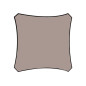 VOILE SOLAIRE - CARRÉ - 5 x 5 m - COULEUR: GRIS TAUPE