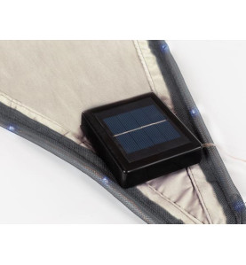 VOILE SOLAIRE AVEC CONTOUR LED - TRIANGULAIRE - 3.6 x 3.6 x 3.6 m - TA
