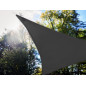 VOILE SOLAIRE AVEC CONTOUR LED - TRIANGULAIRE - 3.6 x 3.6 x 3.6 m - ANTHRACITE