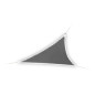 VOILE SOLAIRE AVEC CONTOUR LED - TRIANGULAIRE - 3.6 x 3.6 x 3.6 m - ANTHRACITE