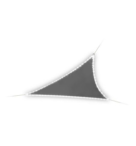 VOILE SOLAIRE AVEC CONTOUR LED - TRIANGULAIRE - 3.6 x 3.6 x 3.6 m - AN