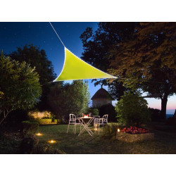 VOILE SOLAIRE AVEC CONTOUR LED - TRIANGULAIRE - 3.6 x 3.6 x 3.6 m - CI