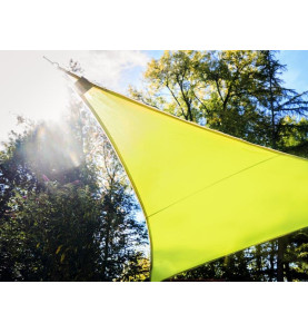 VOILE SOLAIRE AVEC CONTOUR LED - TRIANGULAIRE - 3.6 x 3.6 x 3.6 m - CI
