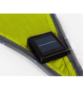 VOILE SOLAIRE AVEC CONTOUR LED - TRIANGULAIRE - 3.6 x 3.6 x 3.6 m - CI