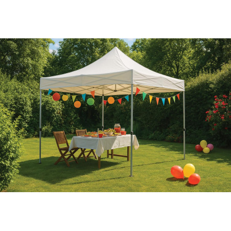 TONNELLE PROFESSIONNELLE - BLANC - 3 x 3 m