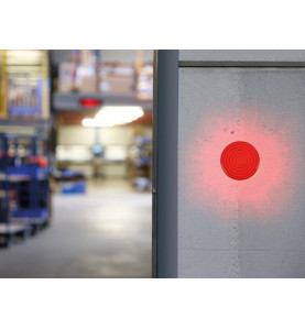 FLASH STROBOSCOPIQUE À LED - ROUGE - 12 VCC - ø 100 mm - Velleman