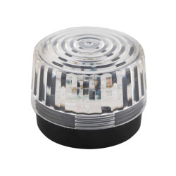 FLASH STROBOSCOPIQUE À LED - TRANSPARENT - 12 VCC - ø 100 mm - Vellema