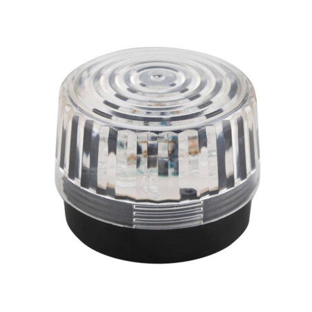 FLASH STROBOSCOPIQUE À LED - TRANSPARENT - 12 VCC - ø 100 mm - Vellema