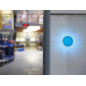 FLASH STROBOSCOPIQUE À LED - BLEU - 12 VCC - ø 77 mm