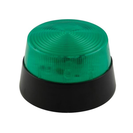 FLASH STROBOSCOPIQUE À LED - VERT - 12 VCC - ø 77 mm - Velleman