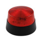 FLASH STROBOSCOPIQUE À LED - ROUGE - 12 VCC - ø 77 mm