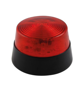 FLASH STROBOSCOPIQUE À LED - ROUGE - 12 VCC - ø 77 mm - Velleman