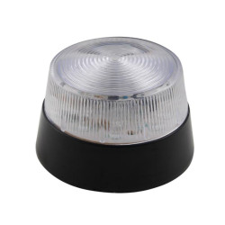 FLASH STROBOSCOPIQUE À LED - TRANSPARENT - 12 VCC - ø 77 mm - Velleman