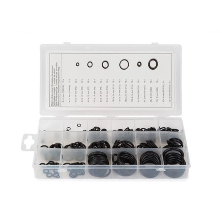 Assortiment de joints toriques métriques en nitrile, 225 pièces - PRL