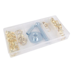 Assortiment d'œillets pour bâches, 130 pièces - PRL