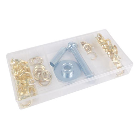 Assortiment d'œillets pour bâches, 130 pièces - PRL