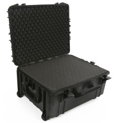 MALLETTE RIGIDE TROLLY - 604 x 473 x 283 mm - AVEC MOUSSE - 80 L - PRL