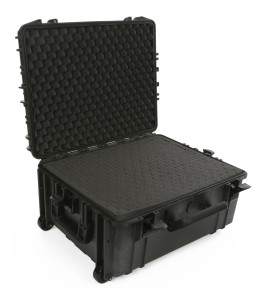 MALLETTE RIGIDE TROLLY - 604 x 473 x 283 mm - AVEC MOUSSE - 80 L - PRL