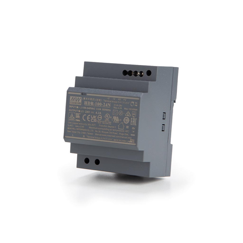 ALIMENTATION - 1 SORTIE - 100 W - 24 V 4.2 A - MONTAGE SUR RAIL DIN - POUR USAGE INDUSTRIEL